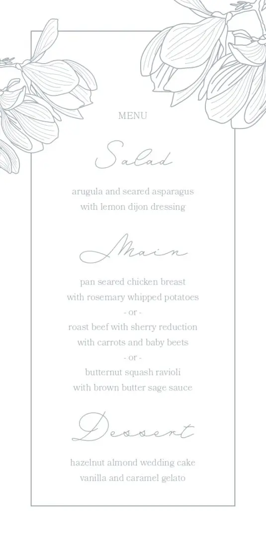 A beautiful white color invitation with something written